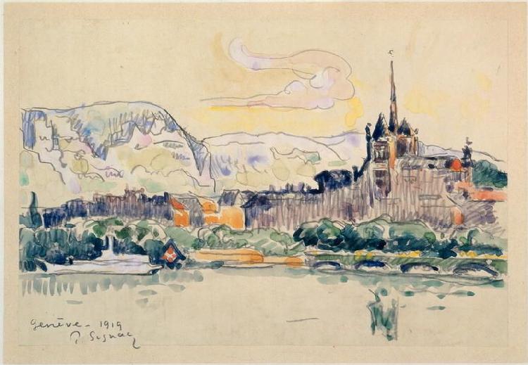 Paul Signac Geneva Sweden oil painting art